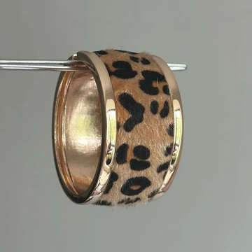 Gold Leopard Print Bracelet