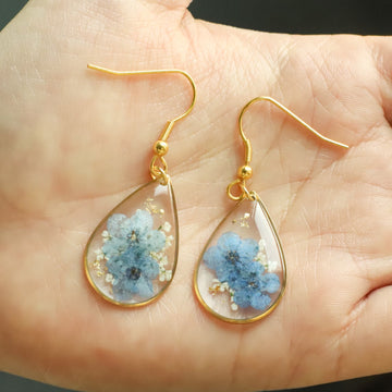 Forget Me Not Flower Earrings for Women