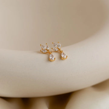 Marquise Diamond Drop Earrings
