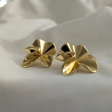 Chunky Gold Statement Earrings