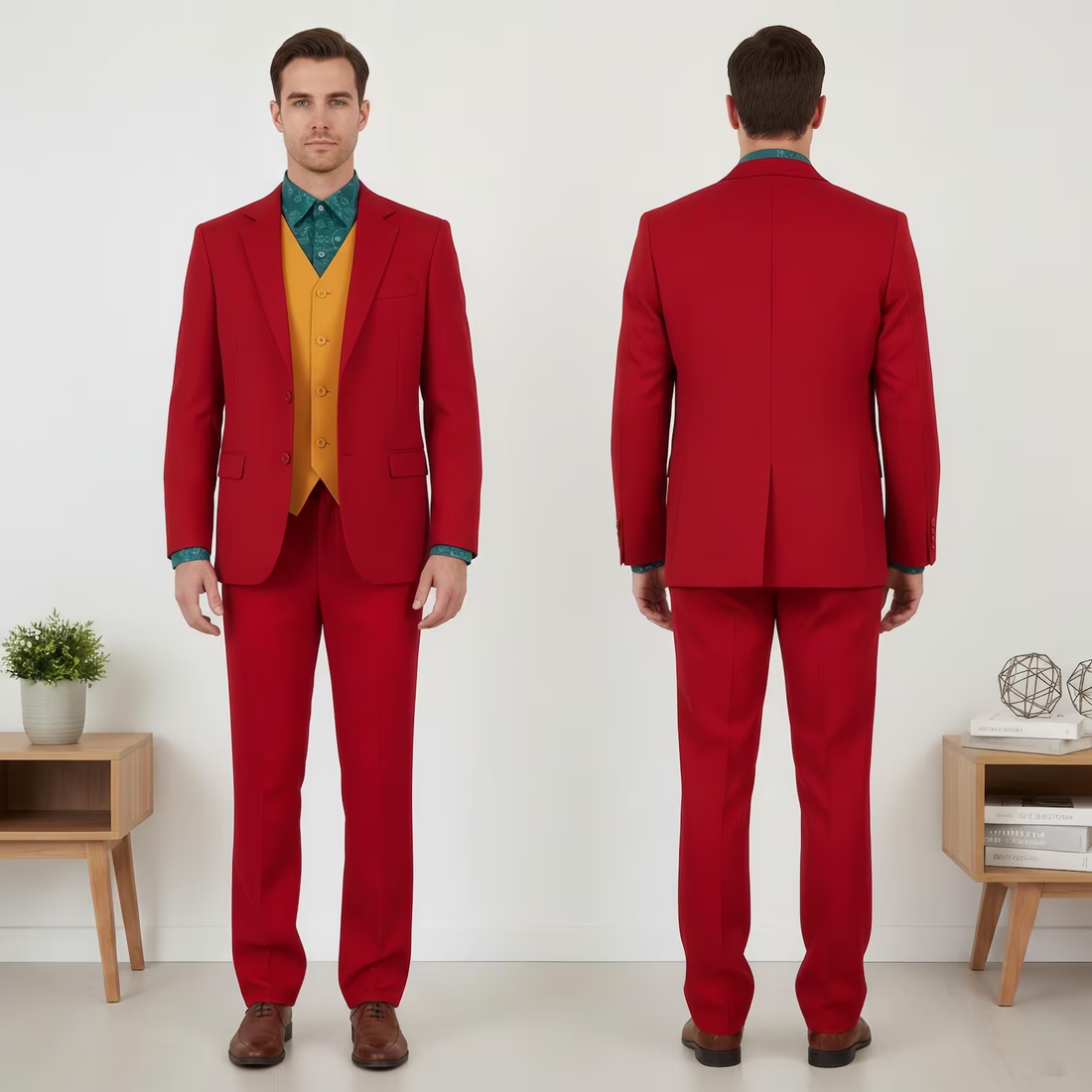 Red Suit ,Halloween Costume,Men Cosplay,Cosplay Costume,Joker Costume,Costume for Halloween,Joker Costume Adult