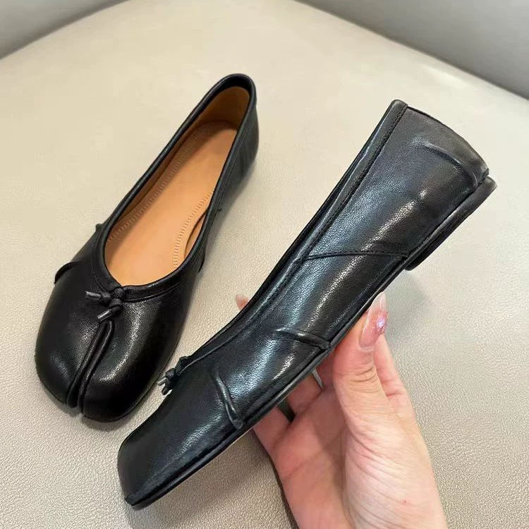 Women Purple Tabi Ballet Flats