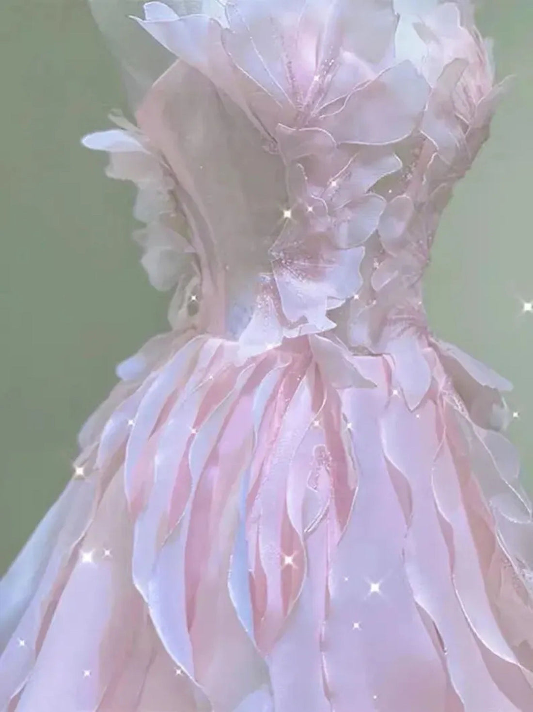 Fairy Pink Prom Dress