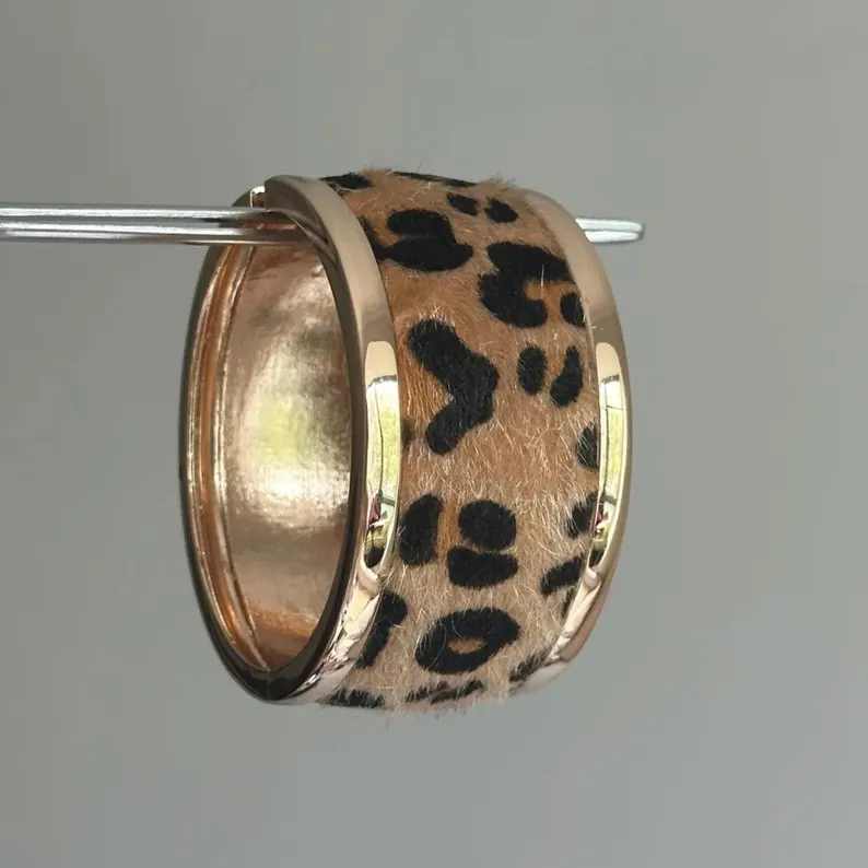 Gold Leopard Print Bracelet