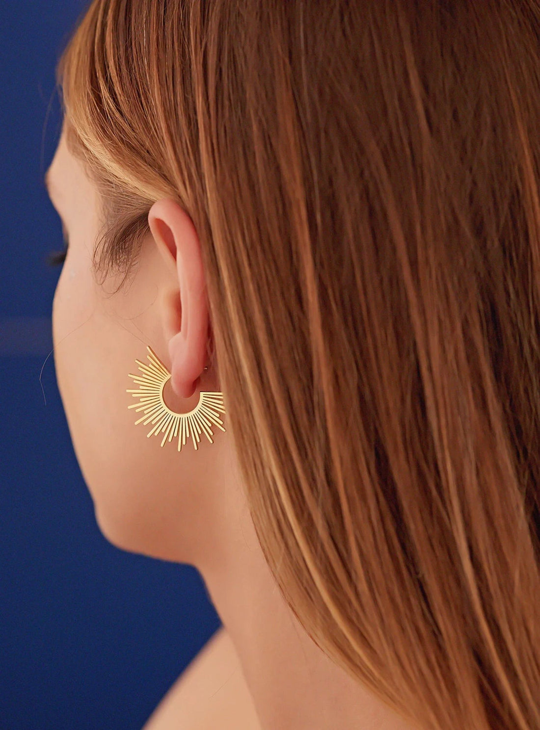 14K Sunburst Earrings