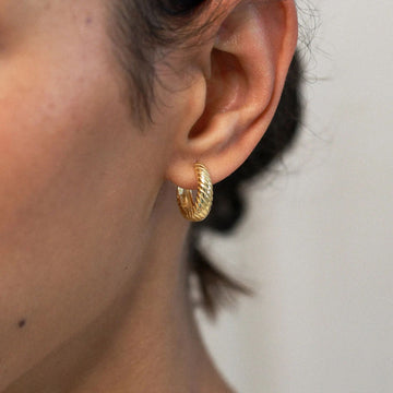 Huggie Hoop Earrings in Gold or Silver