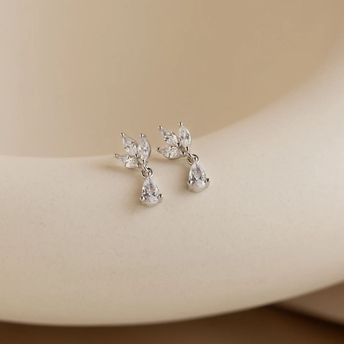 Marquise Diamond Drop Earrings