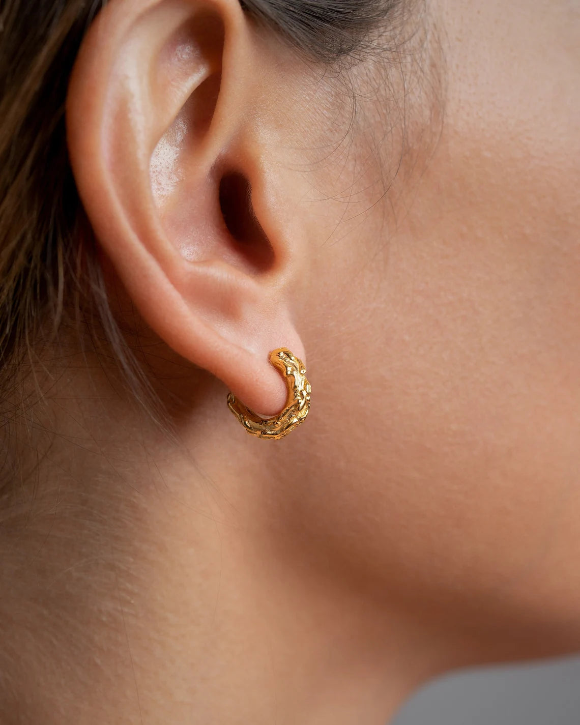 Unique Dainty Gold Hoops