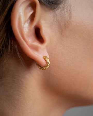Unique Dainty Gold Hoops