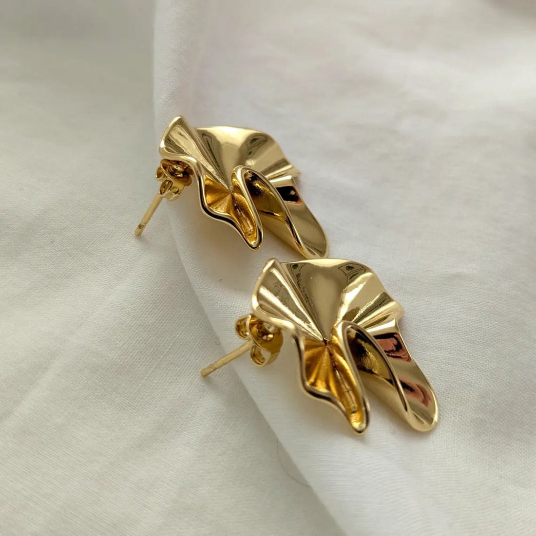 Chunky Gold Statement Earrings